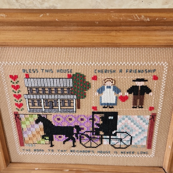 Needlepoint scene - Picture 2 of 7